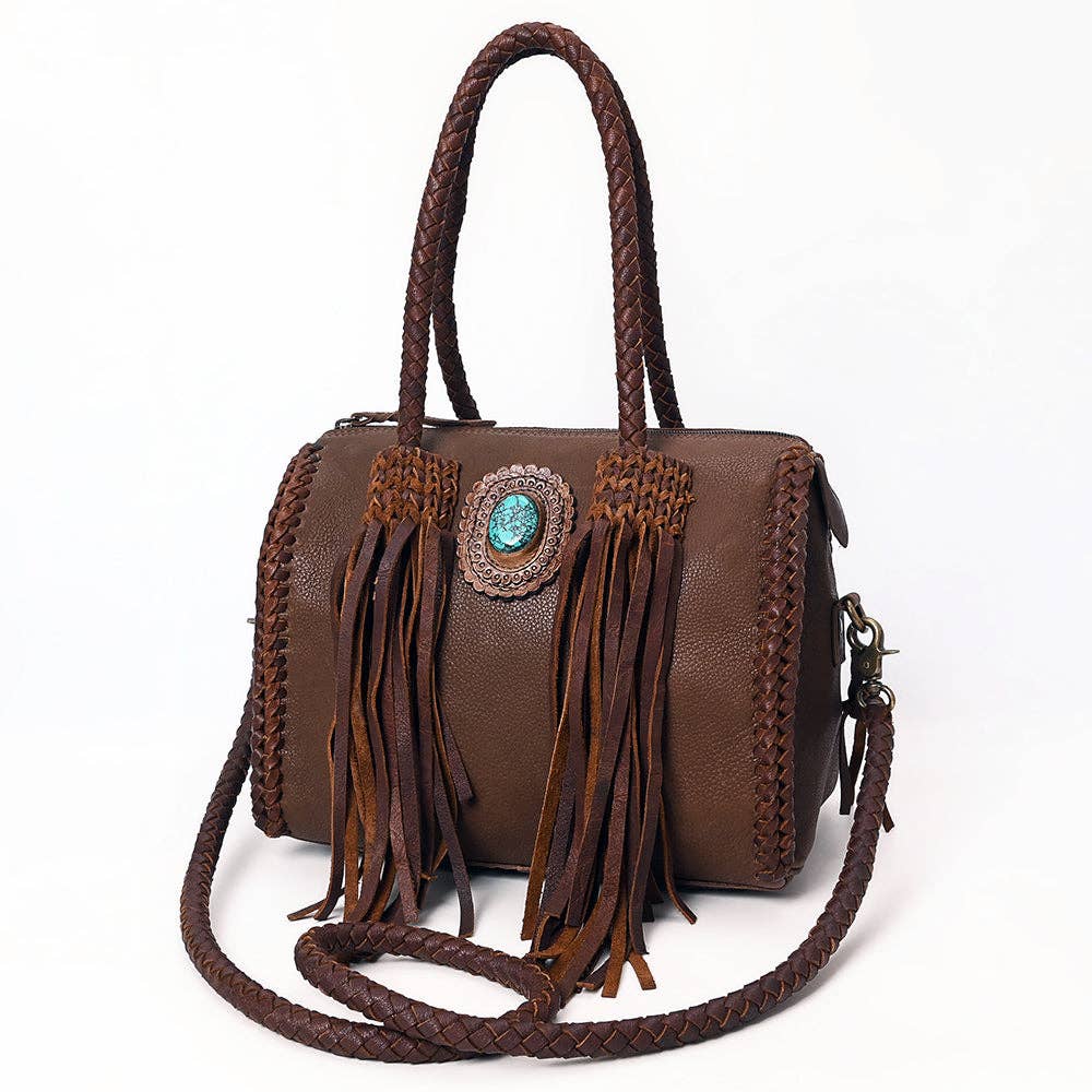 Duffel Genuine Western Leather Women Bag: ADBGM270B