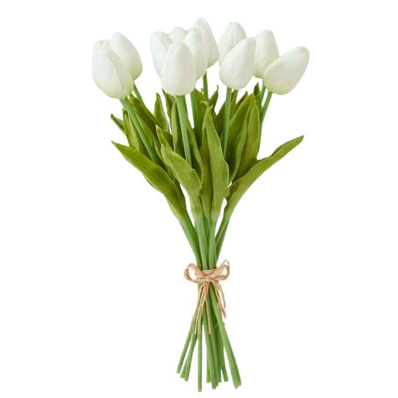 Real Touch Mini Tulip Bundle - White
