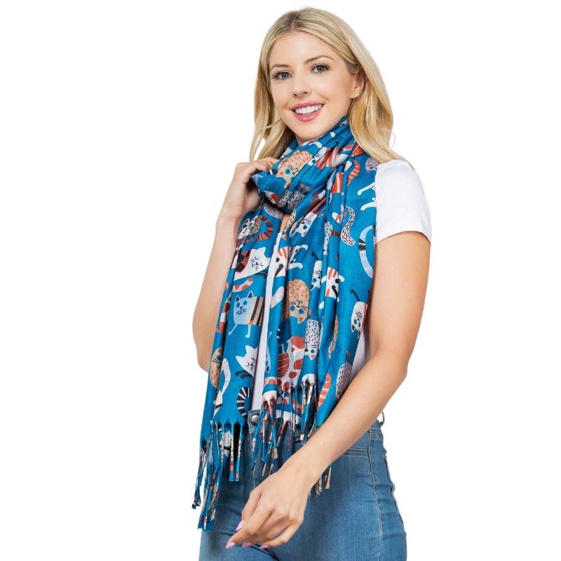 DOG PRINT SCARF - Playful Design