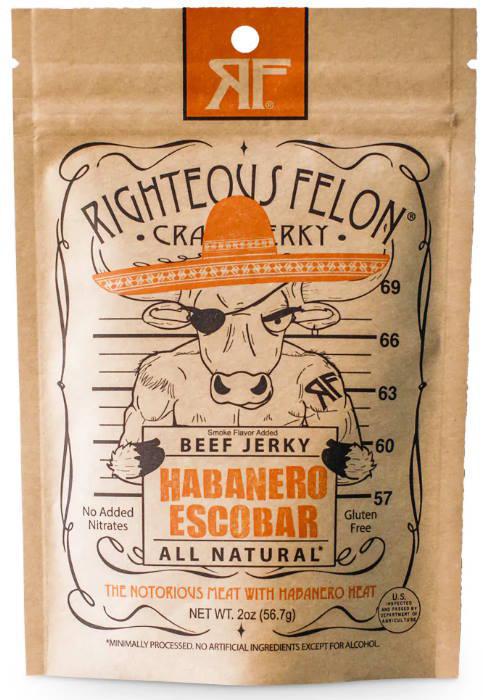 Righteous Felon Jerky - Habanero Escobar