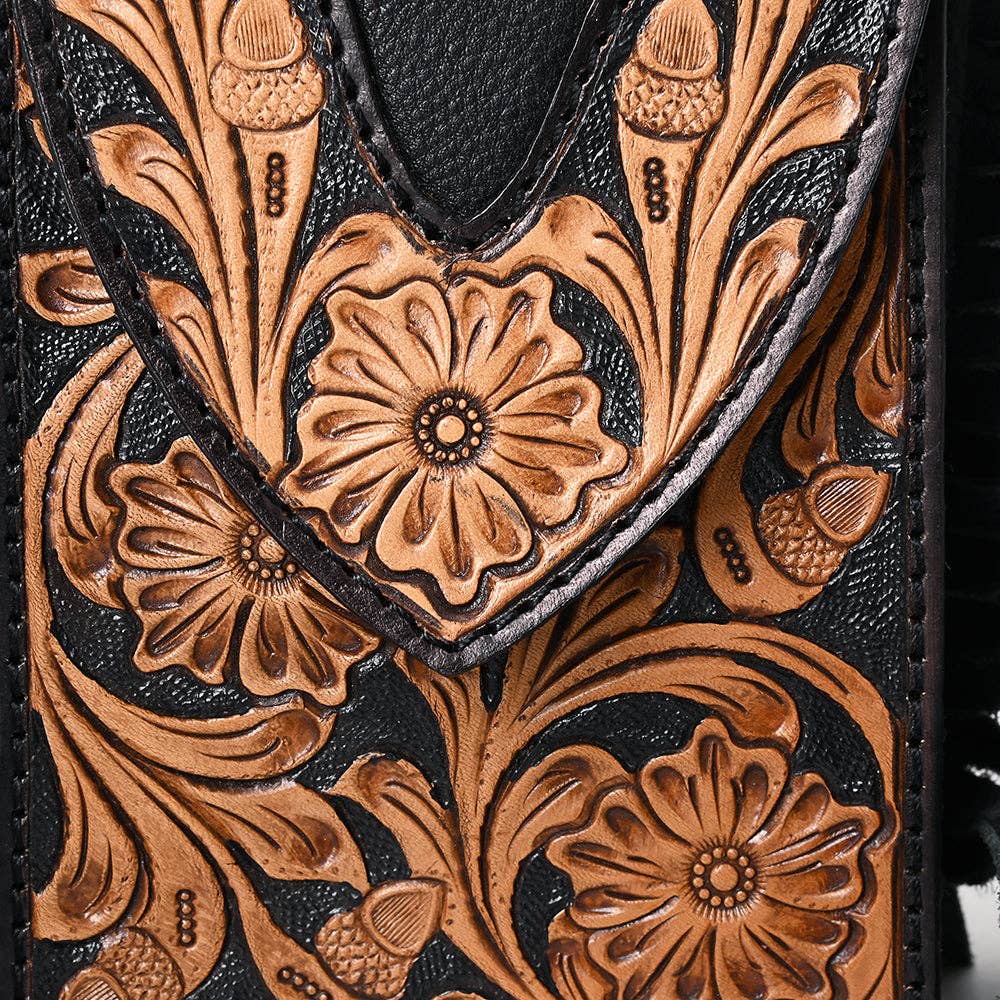 CellPhone Holder Genuine Western Leather Women Bag