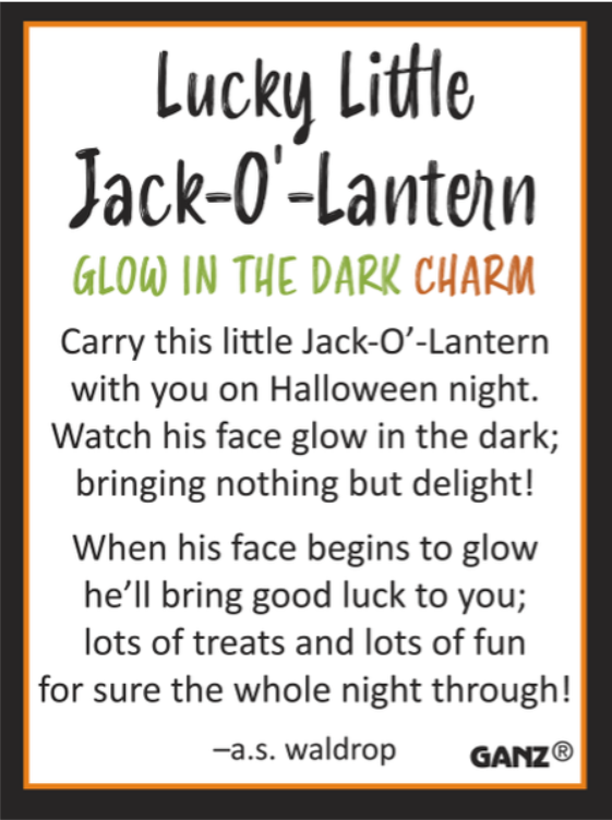 Ganz Tokens Fall/Halloween - Jack-O-Lantern