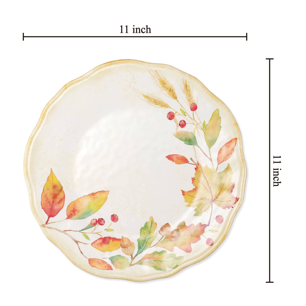 Harvest Pumpkin 11" Melamine Plate