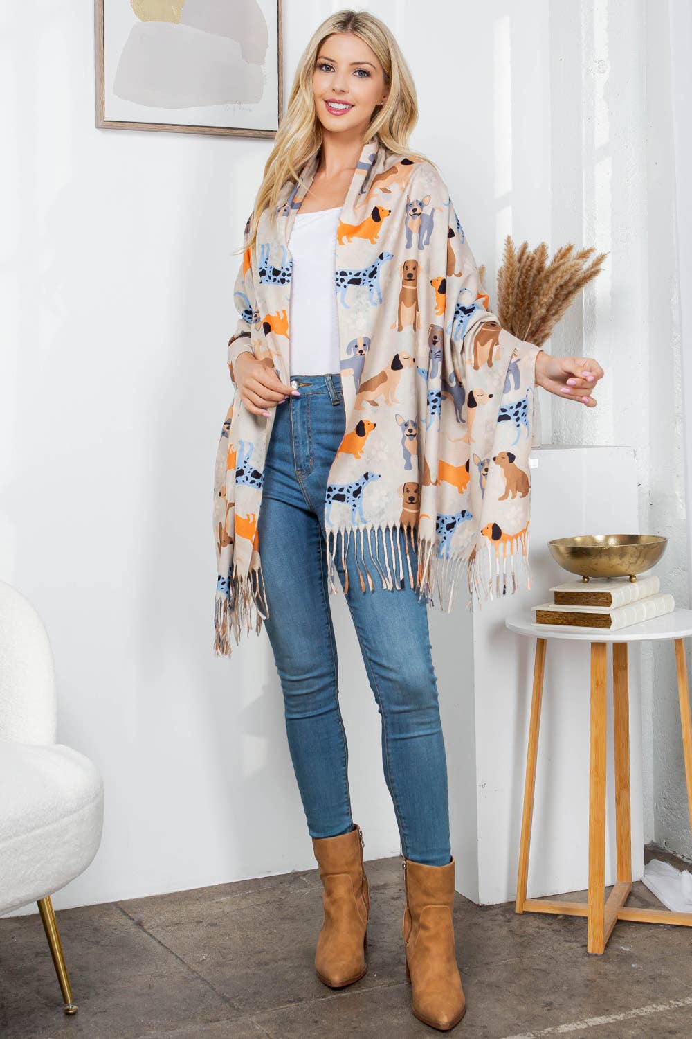 DOG PRINT SCARF - Luxury Design