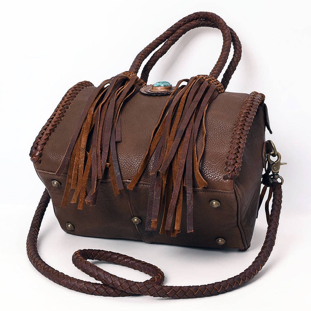Duffel Genuine Western Leather Women Bag: ADBGM270B