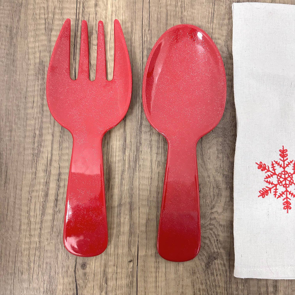 2-Piece Twinkle Dust Melamine Salad Server