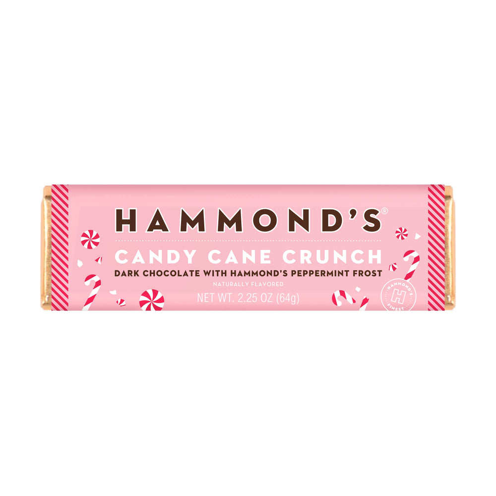 Candy Bar - Dark Chocolate - Candy Cane Crunch - 2.25 oz