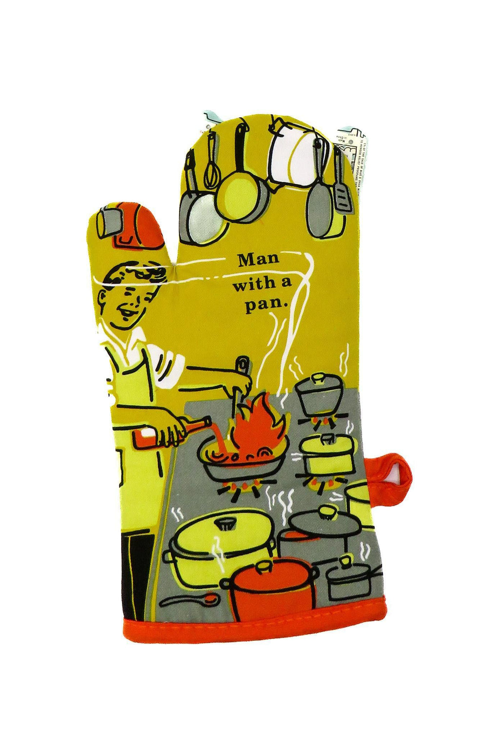 Oven Mitt Man With A Pan - Port Gamble General Store & Cafe