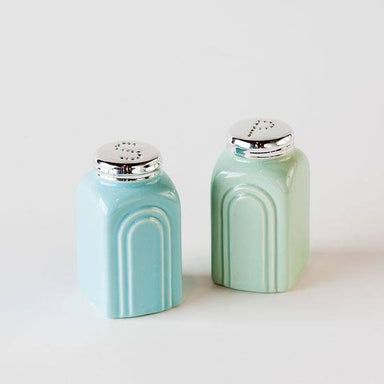 Pastel Retro Salt & Pepper Shaker Set - HY0080 - Port Gamble General Store & Cafe