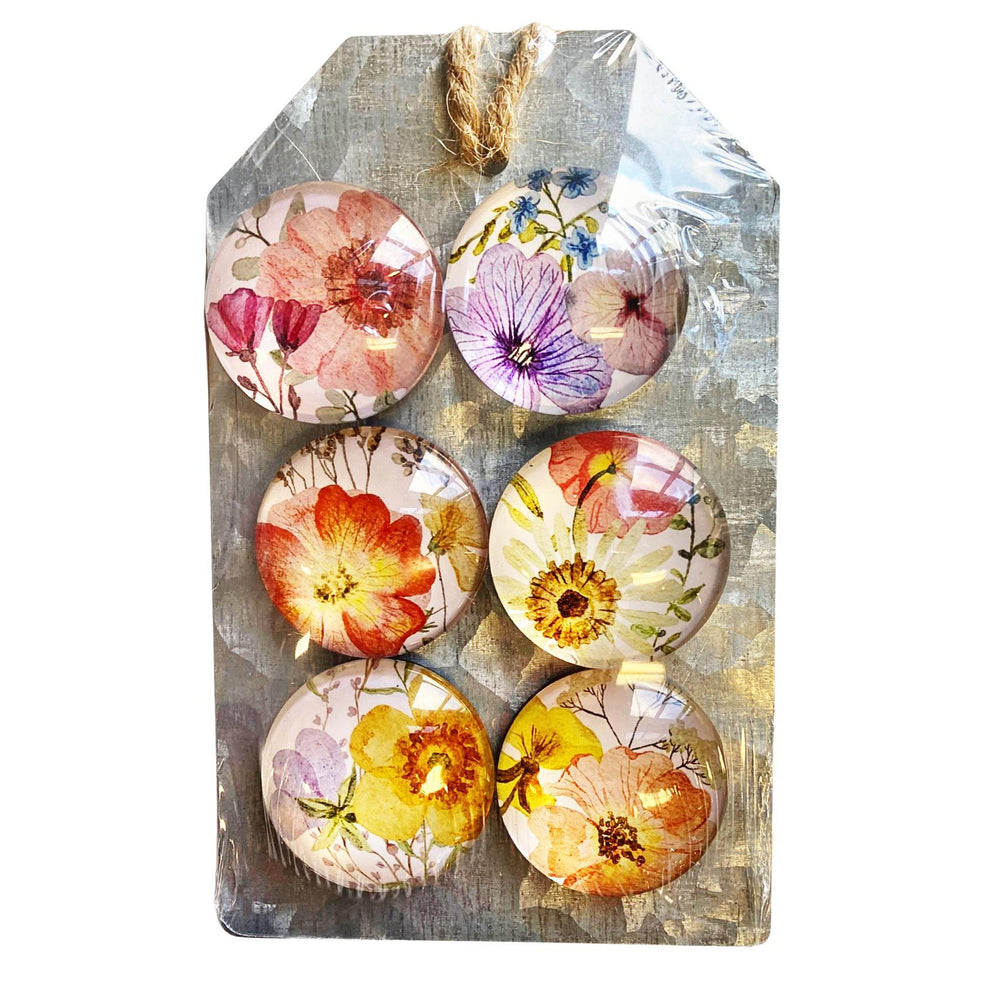 Pressed Flower Magnets, Set of 6 - CB186163 - Port Gamble General Store & Cafe