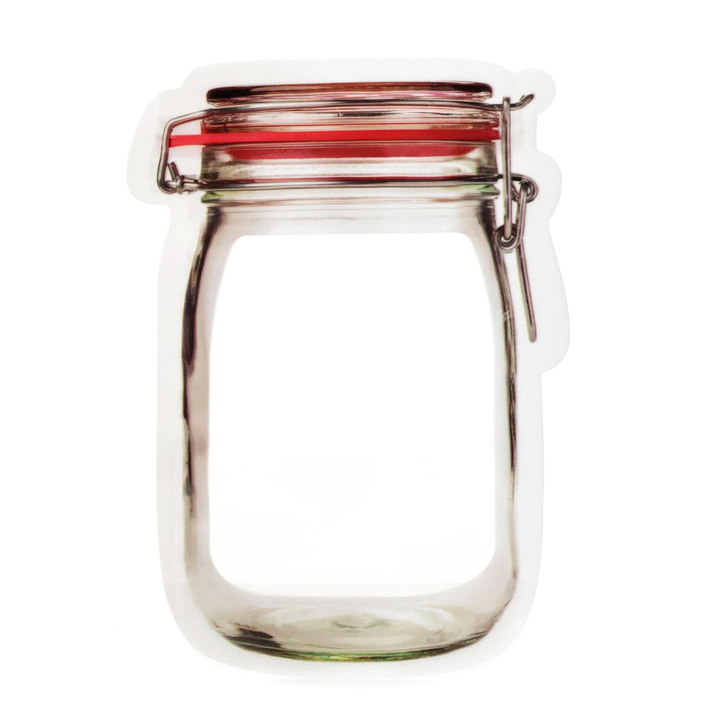 Reusable Mason Jar Style Zipper Bags - Set of 3, Medium Size - Port Gamble General Store & Cafe