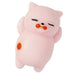 pink with tiny red mark cute squishy cat figurine.