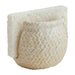 Stoneware Sponge Holder - Wht Basket Weave - Port Gamble General Store & Cafe