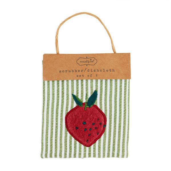 strawberry Spring Scrub Cloth Set: Freshen Up Your Kitchen!