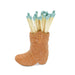 Terracotta Cowboy Boot Match Holder W/ Matches - Port Gamble General Store & Cafe
