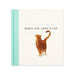 The book "When You Love a Cat" shows a cute orange cat illustration on the cover.