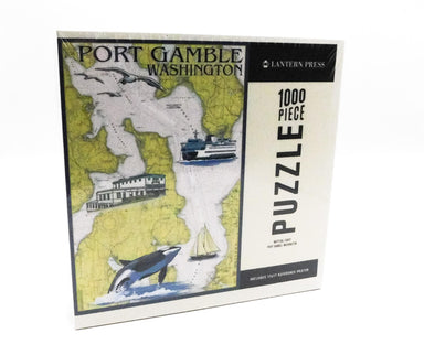 Port Gamble Nautical Chart 1000 Puzzle. Featuring captivating imagery of sea-going vessels and coastal ports