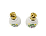 delightful duo features sunny yellow lemons and bird salt and pepper shakers