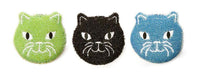 3 Kitty Scrub Sponges! with adorable kitty faces.
