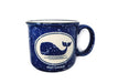 Whale & Port Gamble Camp Mug - Durable Ceramic, blue and white Mug