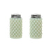alt and pepper shakers. The vintage style is unique and textured, with smooth bumps in the glass.
