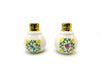 delightful duo features sunny yellow lemons and bird salt and pepper shakers