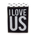 "I Love Us" Box Sign a Unique and Heartwarming Home Decor 
